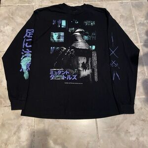 Rucking Fotten Toy Snobs Teenage Mutant Ninja Turtles Long Sleeve Shirt SZ XL